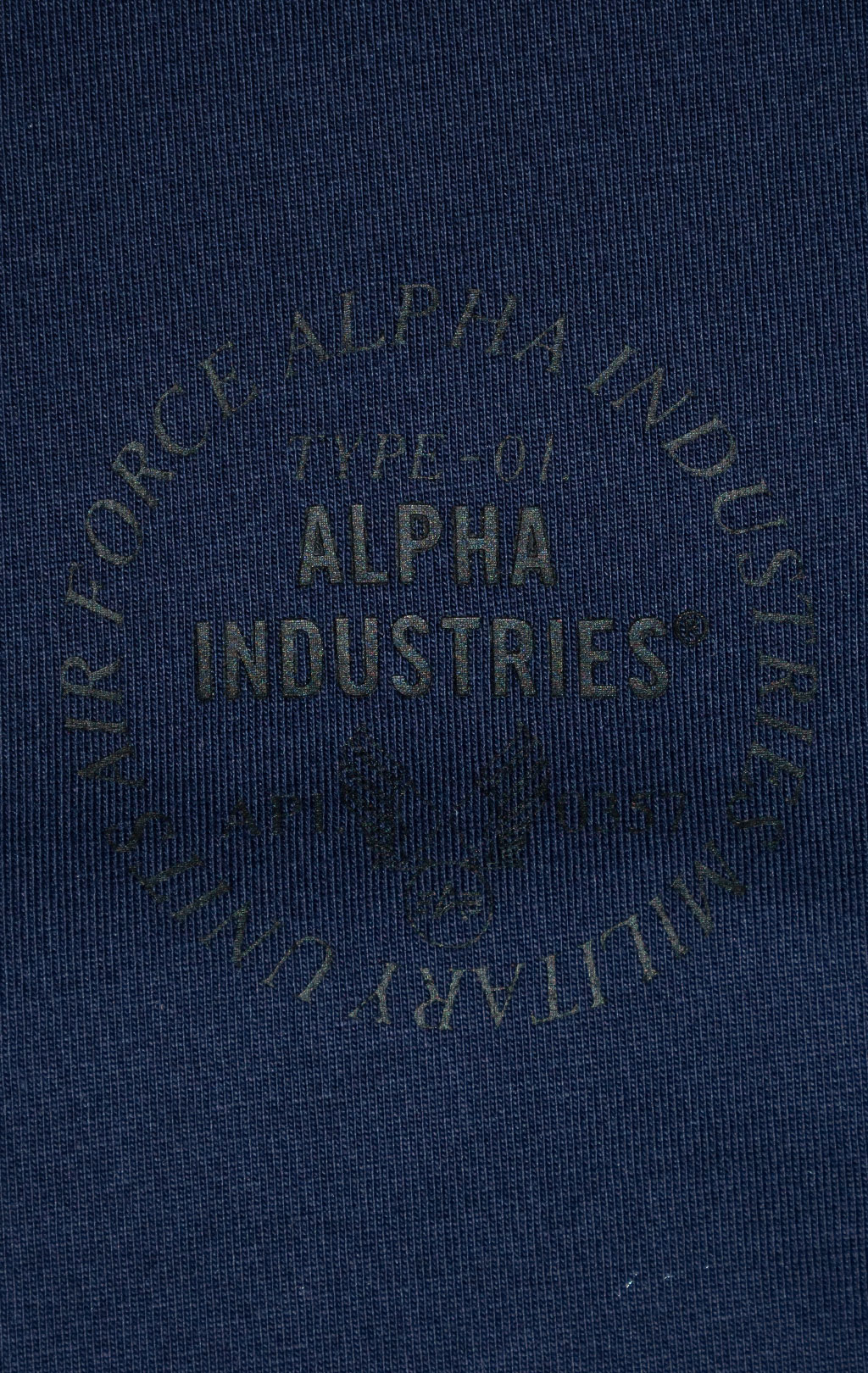 Футболка ALPHA INDUSTRIES UNFRM TYPE-01 TEE SS 25 m rep. blue 