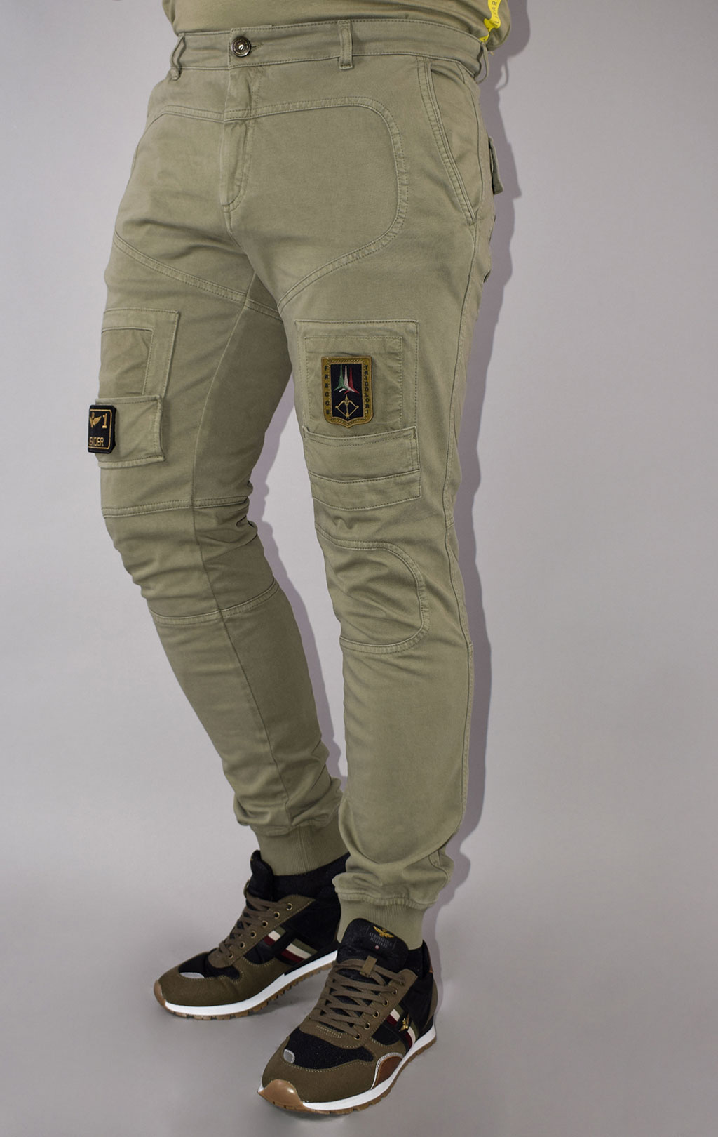 Брюки-карго AERONAUTICA MILITARE SS 21/AL green (PF 743) 