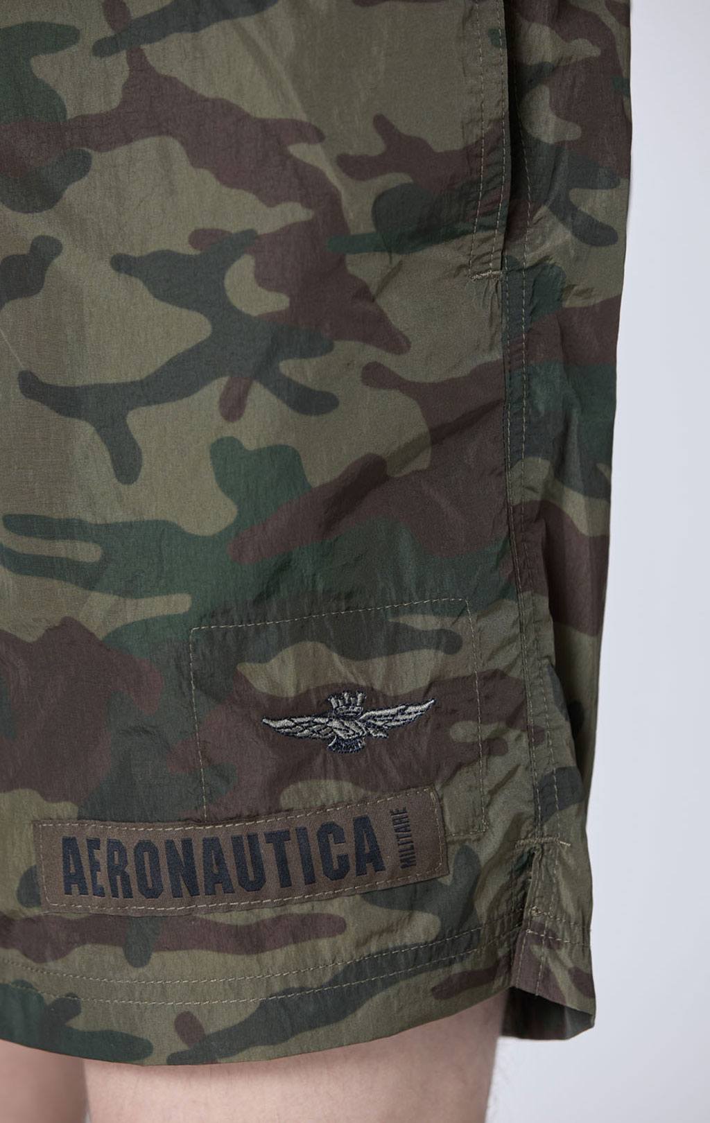 Шорты плавательные AERONAUTICA MILITARE SS 25 m/CN camou military olive (BW 227) 