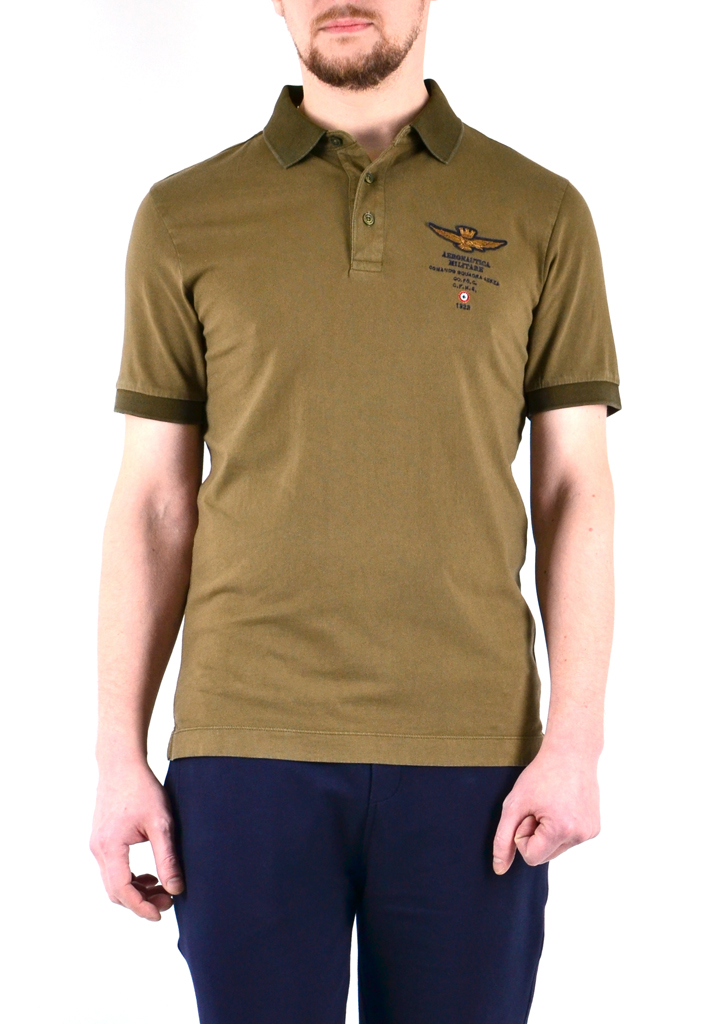 Футболка-поло AERONAUTICA MILITARE dark olive (PO 1202) 