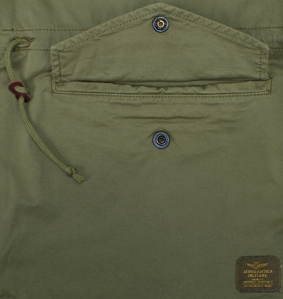 Ветровка AERONAUTICA MILITARE FIELD JACKET M-65 green military (AB 1663) 