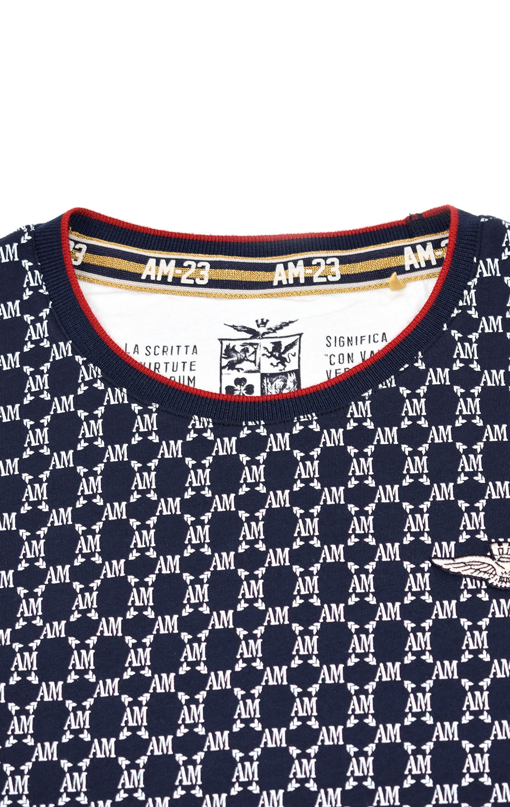 Женская футболка AERONAUTICA MILITARE SS 20/PT blue navy (TS 1737) 