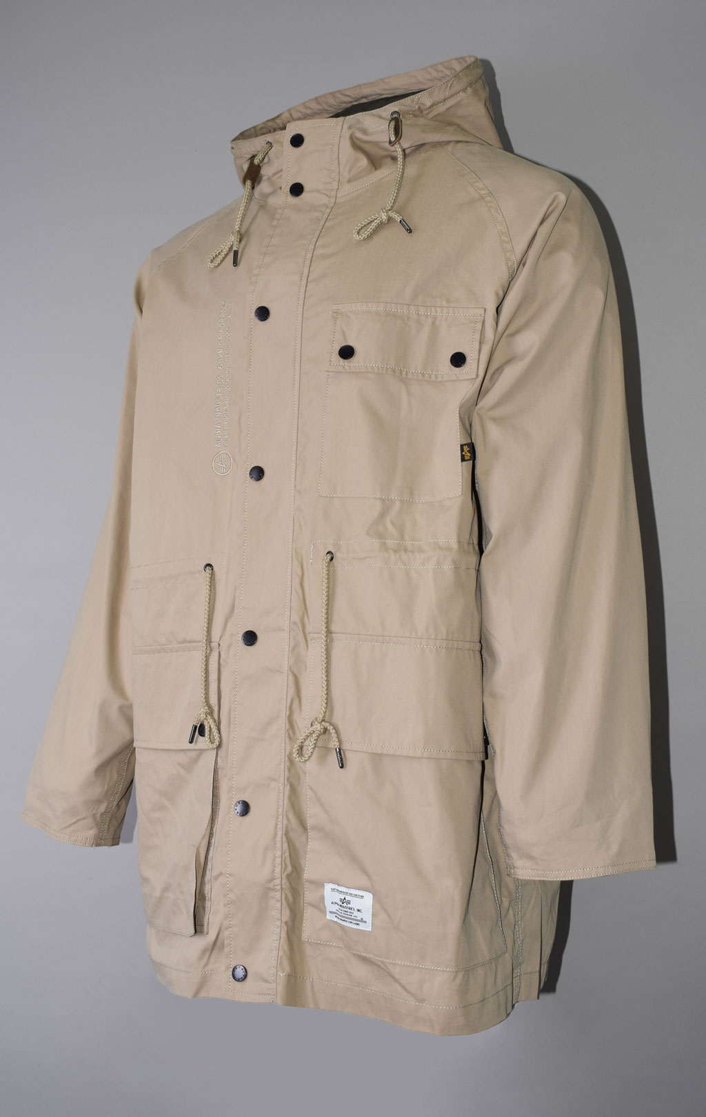 Ветровка ALPHA INDUSTRIES HOODED FIELD JACKET M-65 SS 23 m vintage khaki 