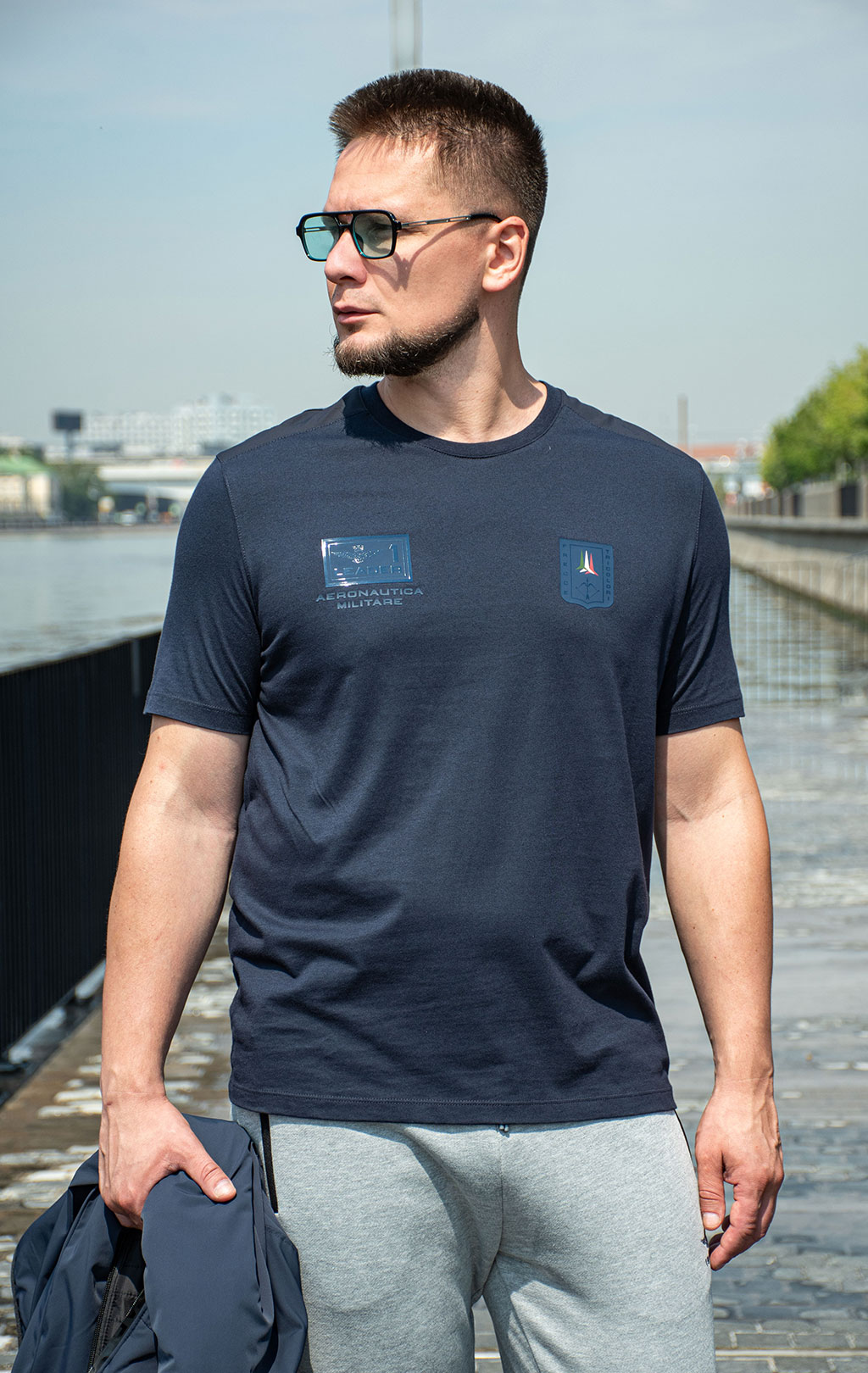 Футболка AERONAUTICA MILITARE SS 25 m/IT blue navy (TS 2419) 