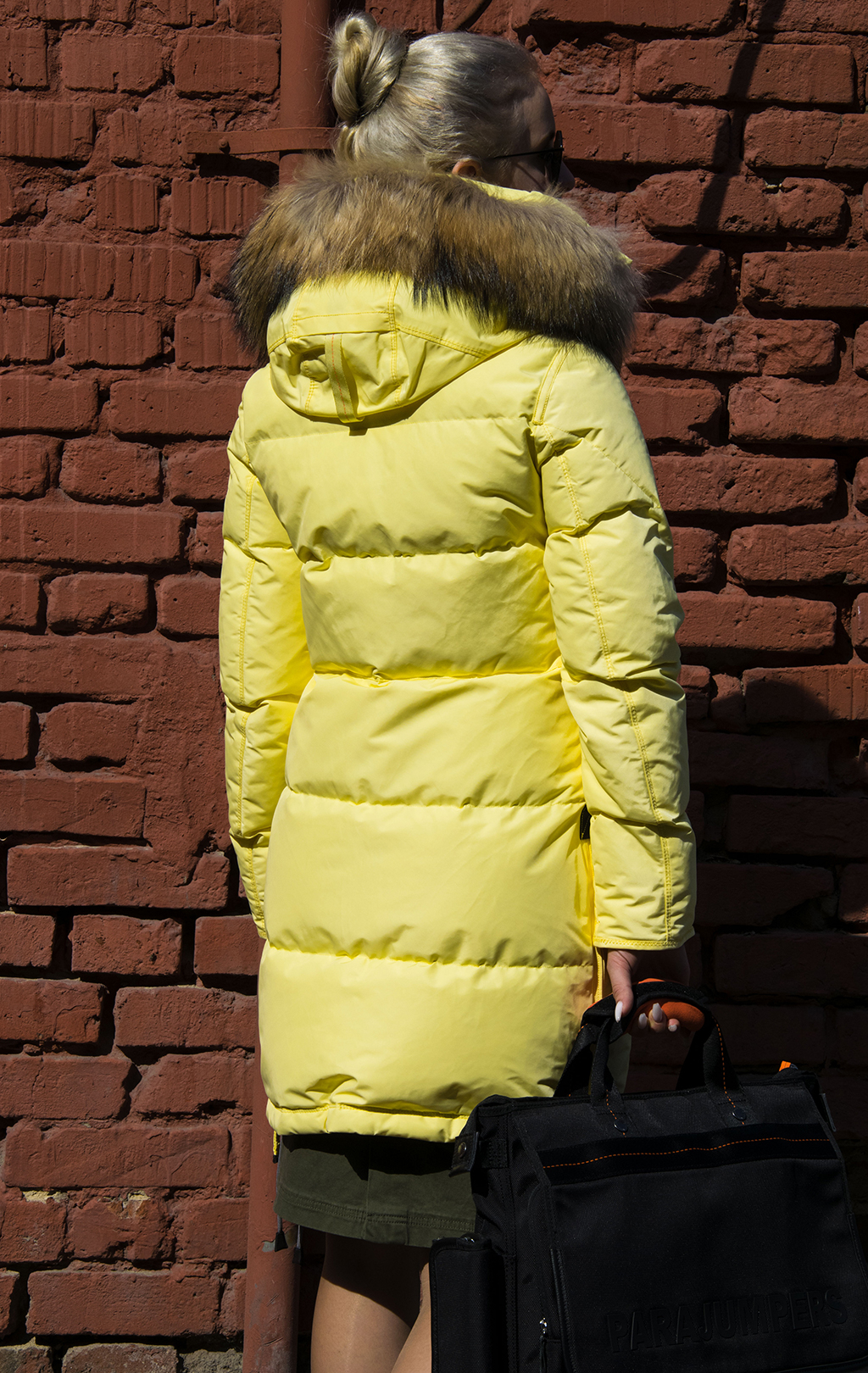 Женская куртка-пуховик PARAJUMPERS LONG BEAR FW 21/22 dusty yellow 