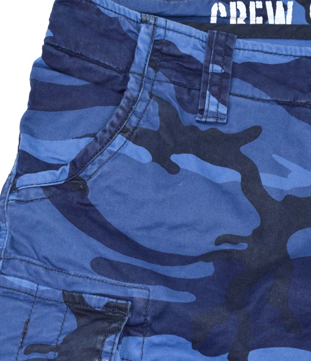 Шорты ALPHA INDUSTRIES CREW SHORT navy camo 