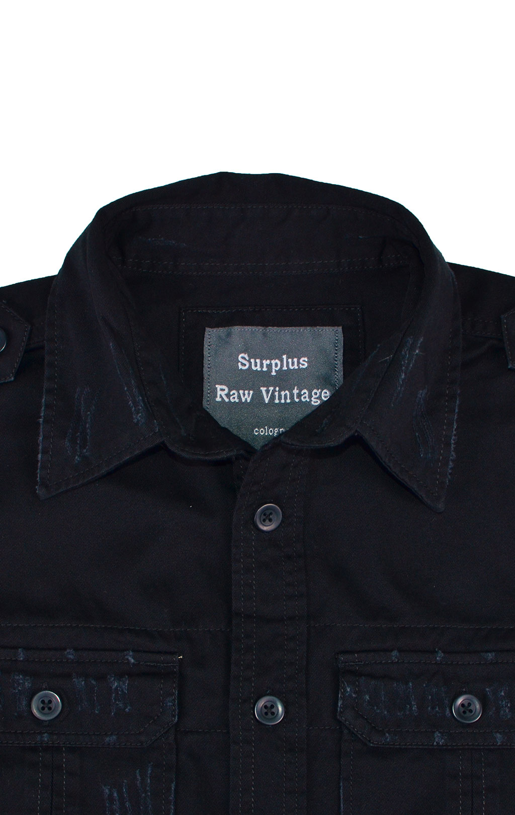 Рубашка Surplus RAW VINTAGE короткий рукав black 