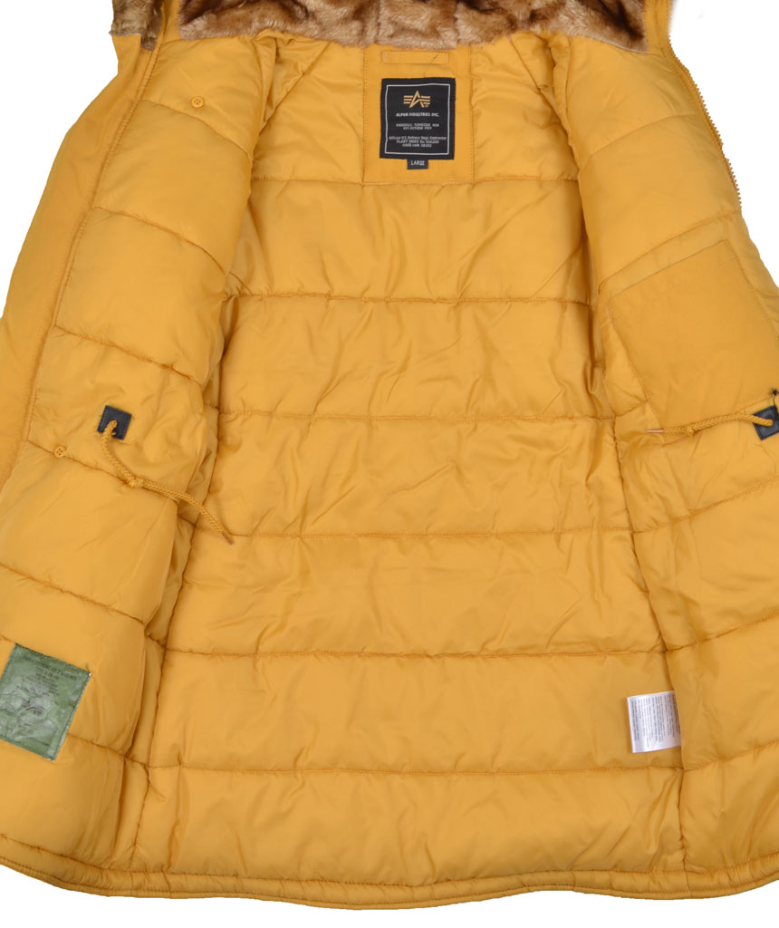 Женская аляска ALPHA INDUSTRIES EXPLORER mustard 