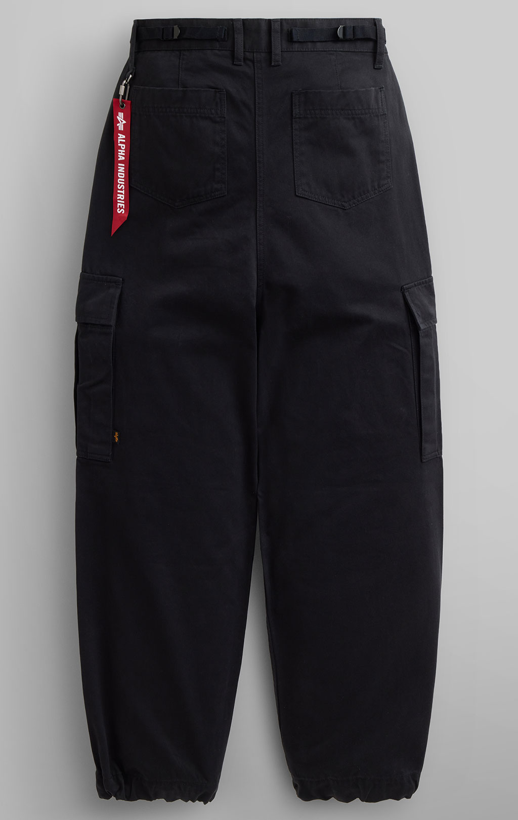 Женские брюки-карго парашюты ALPHA INDUSTRIES M-65 PANT плотные SS 24 m black 