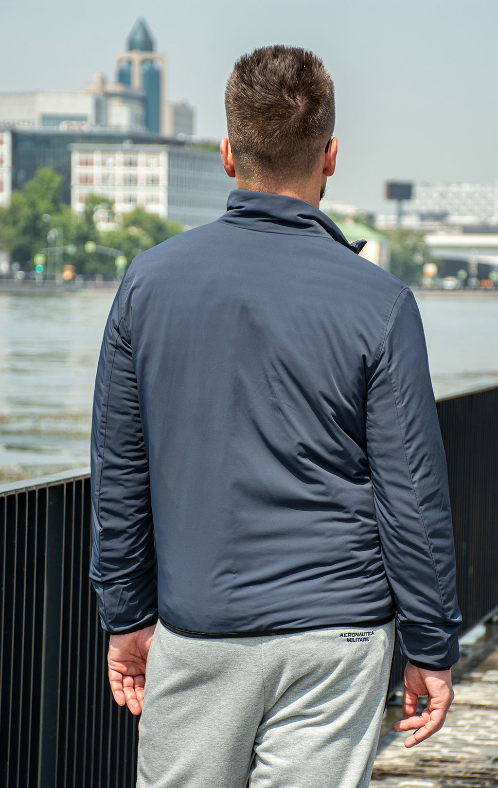 Ветровка AERONAUTICA MILITARE SS 25 m/BD blue navy (AB 2205) 