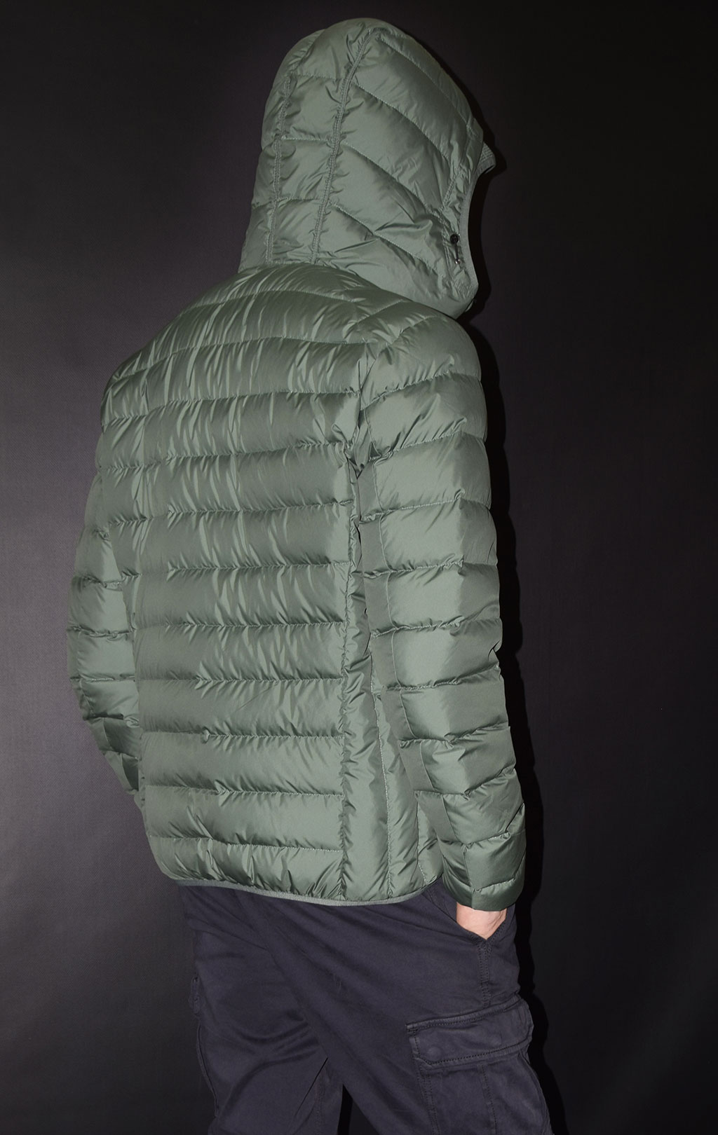 Куртка-пуховик лёгкая PARAJUMPERS LAST MINUTE forest green 