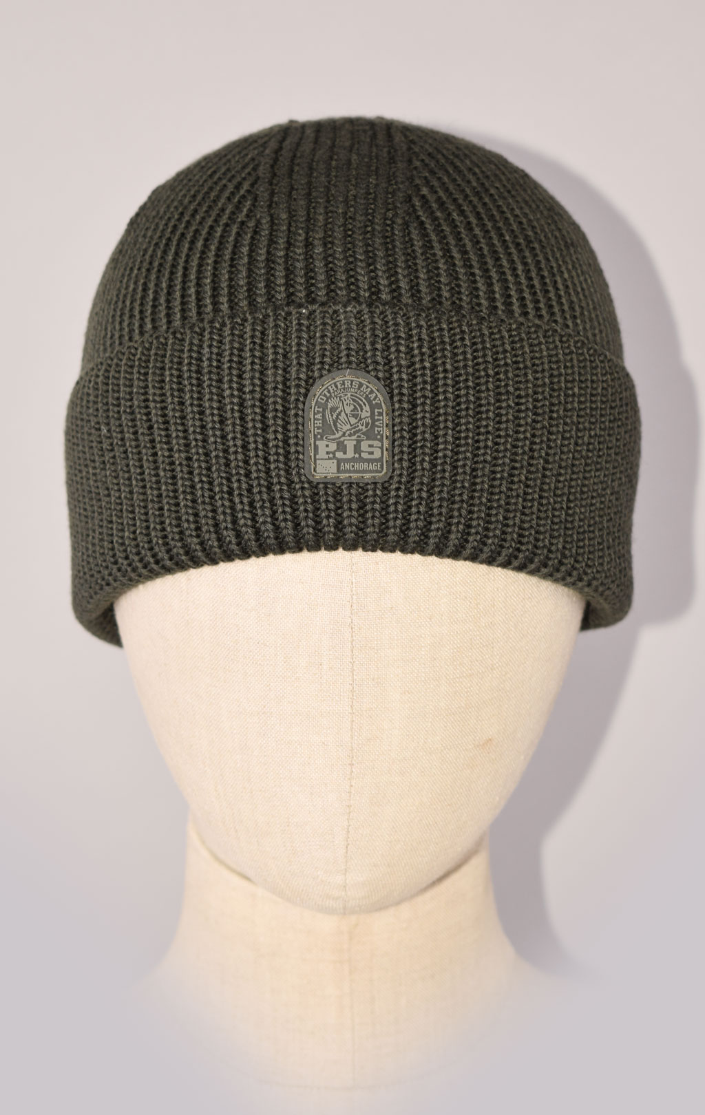 Шапка вязаная PARAJUMPERS PLAIN BEANIE FW 23/24 green gables 