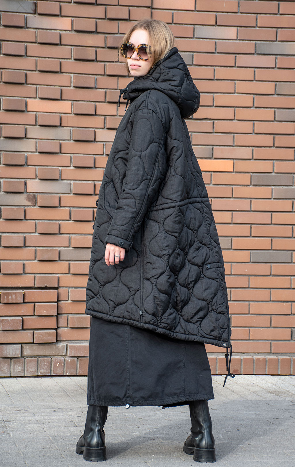 Женская куртка ALPHA INDUSTRIES FISHTAIL PUFFER M-65 FW 24/25 black 
