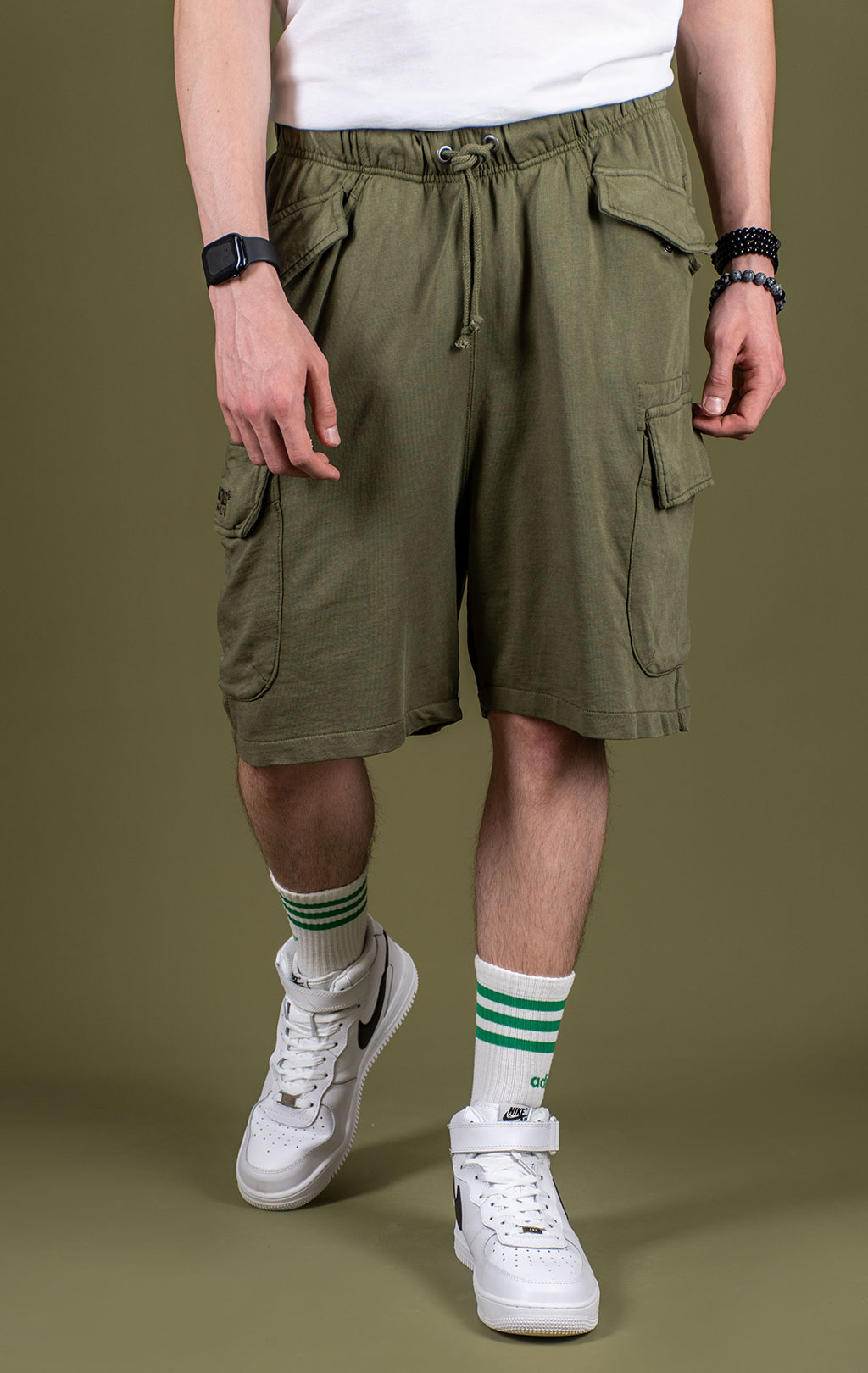 Шорты трикотажные ALPHA INDUSTRIES TERRY DYED SHORT SS 25 m olive 