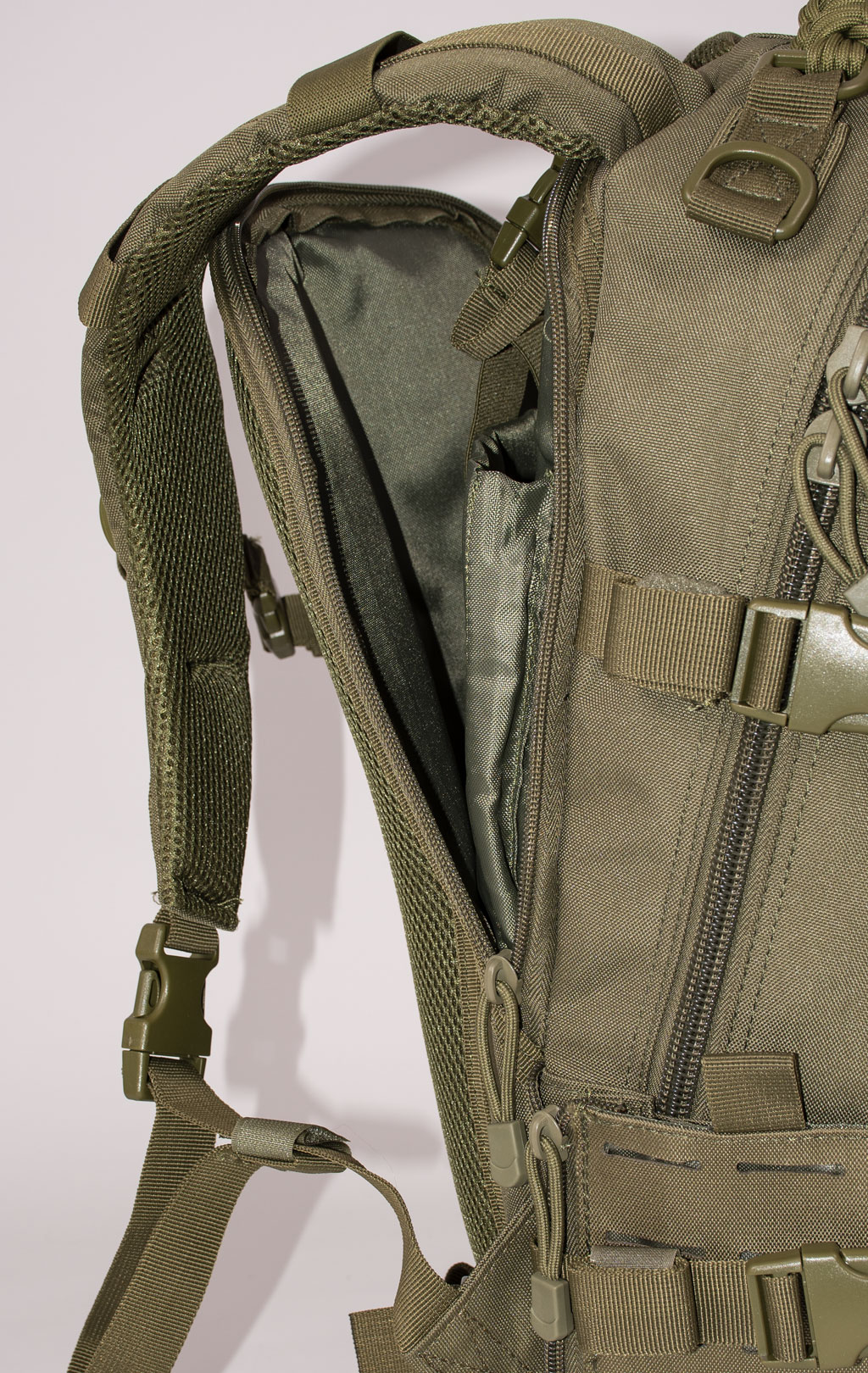 Рюкзак тактический 30L front laser cut, paracord olive BS-544 Китай