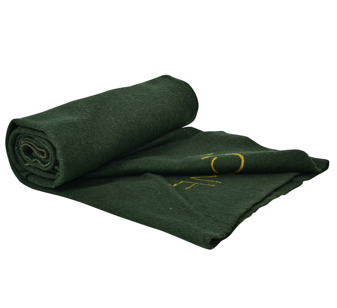 Одеяло армейское шерсть 170X230 olive б/у Франция