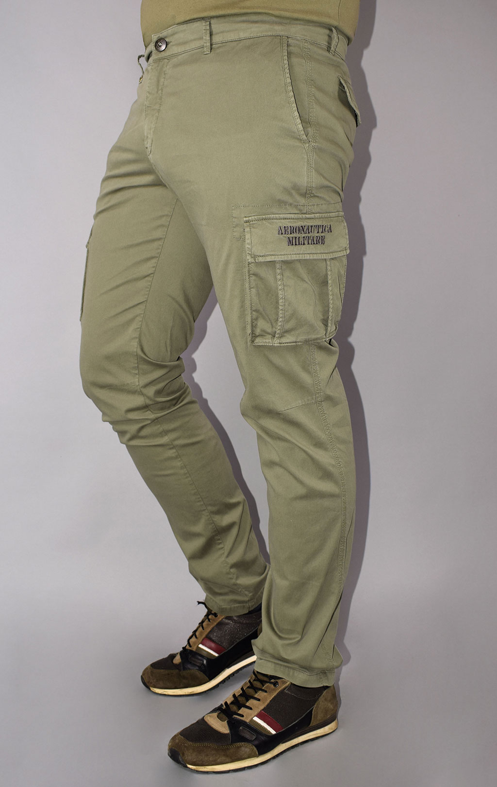 Брюки-карго AERONAUTICA MILITARE big size SS 21/AL green (PA 1329) 