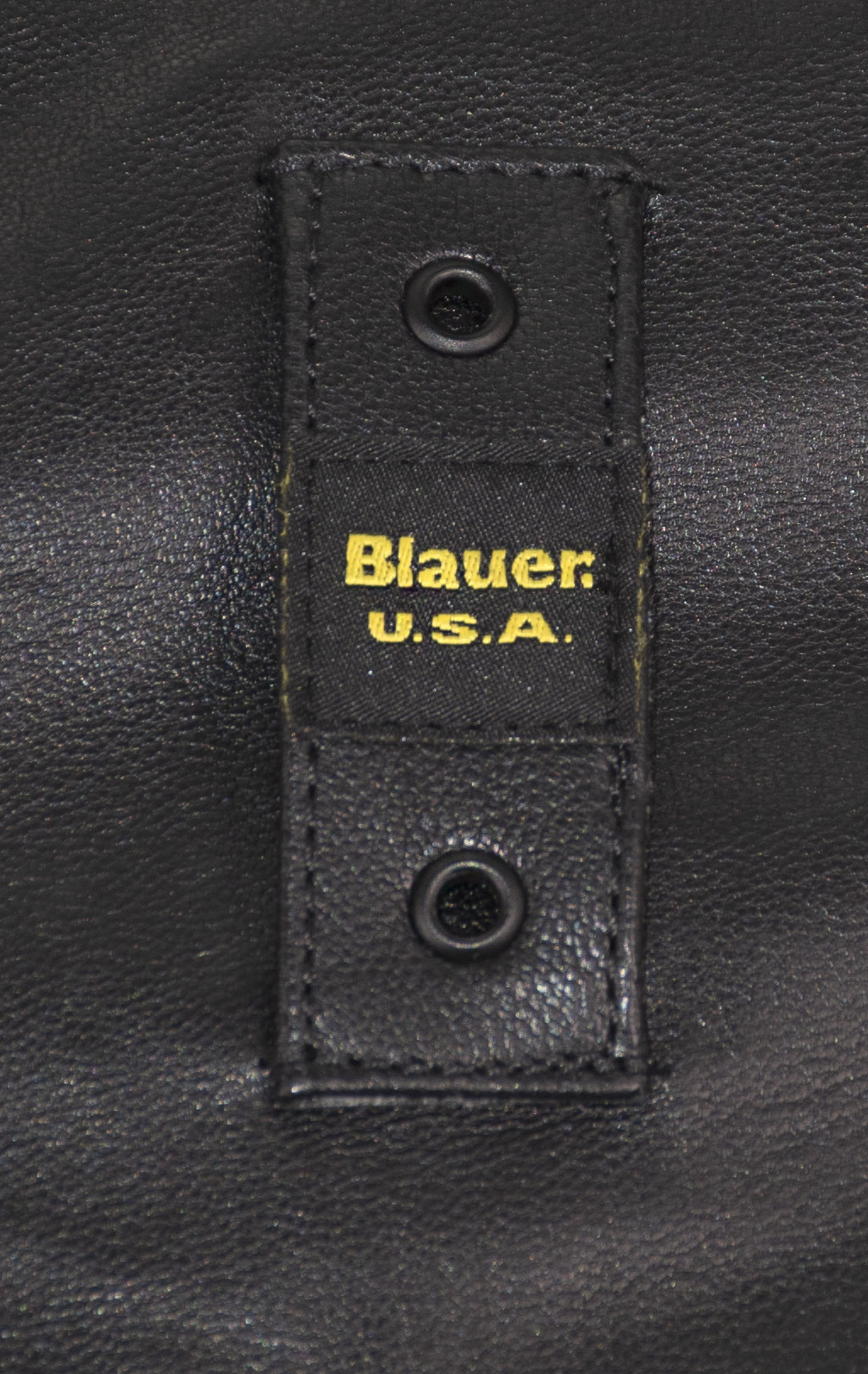 Куртка BLAUER кожа SS 24 m black (LO2417) 