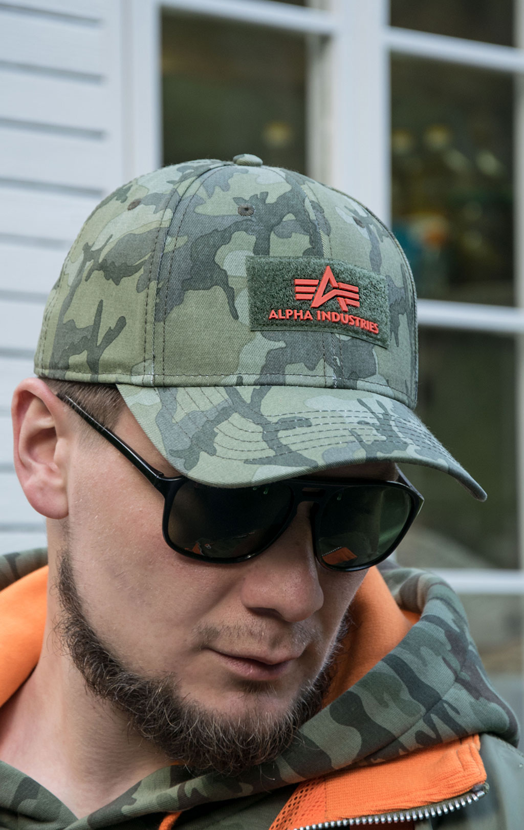 Бейсболка ALPHA INDUSTRIES VELCRO CAP II olive camo 