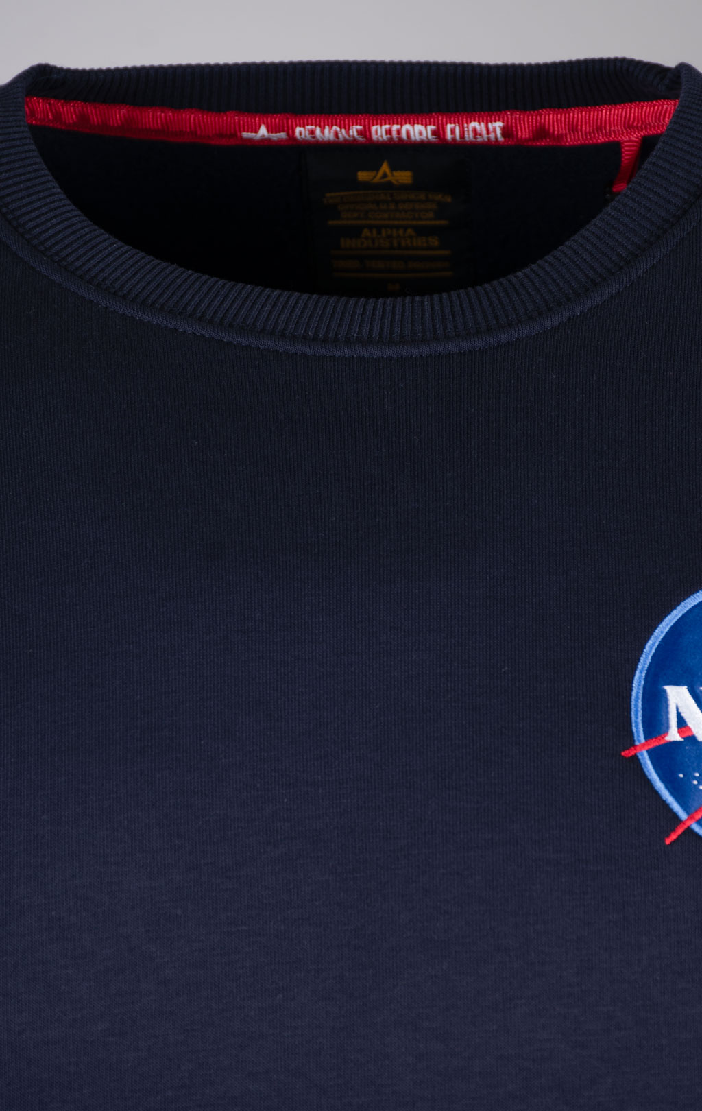 Свитшот ALPHA INDUSTRIES NASA SPACE SHUTTLE SWEATER rep. blue 