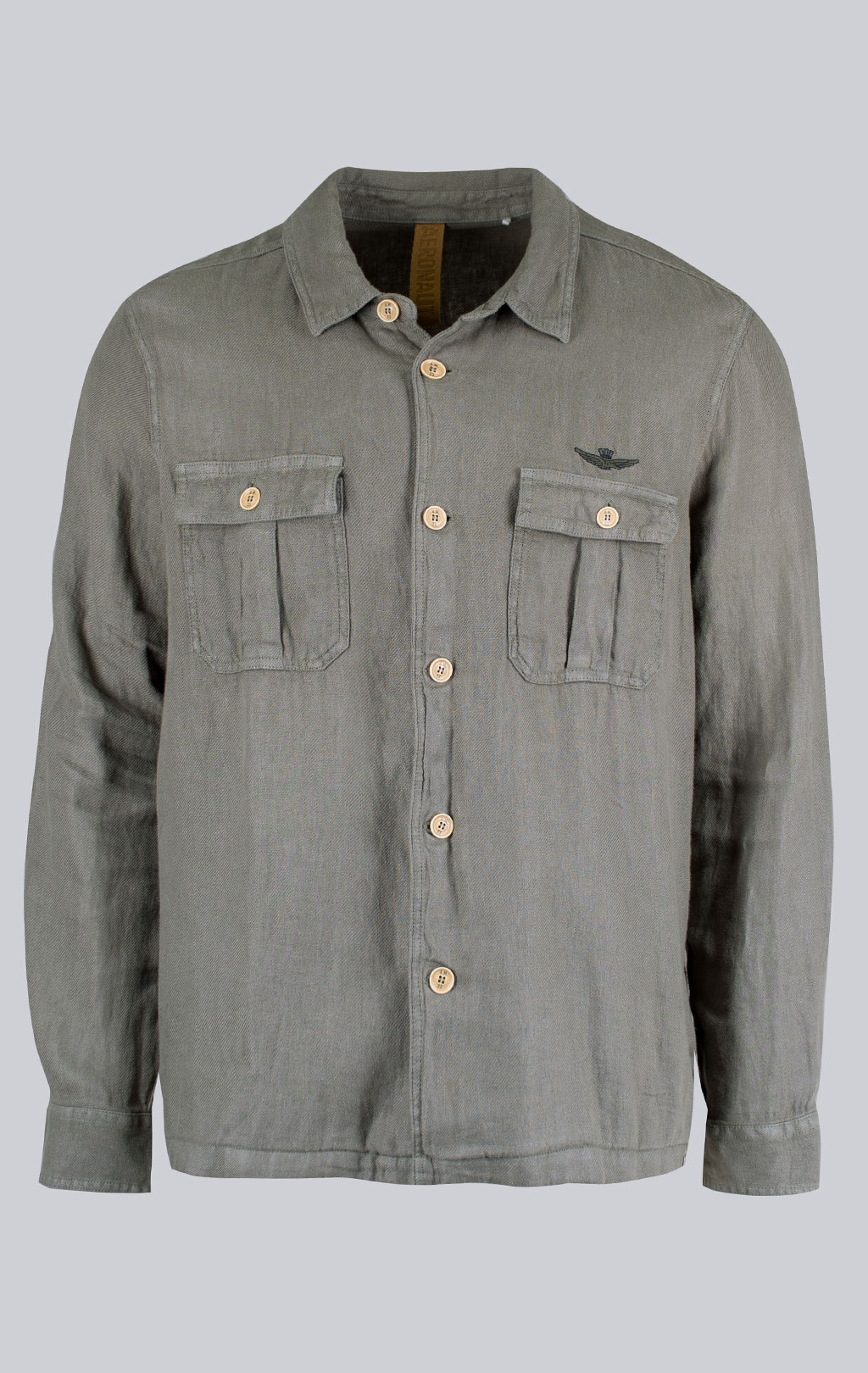 Рубашка AERONAUTICA MILITARE big size SS 26/IN lichen green (AC 0040) 