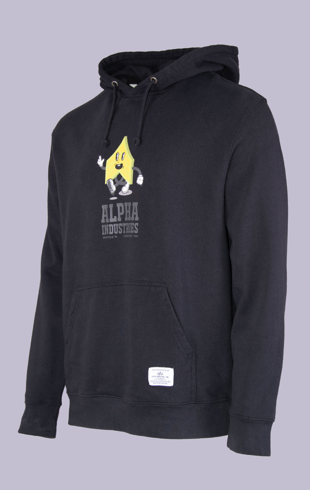 Толстовка ALPHA INDUSTRIES ALPHA BADGE HOODIE SS 24 m black 