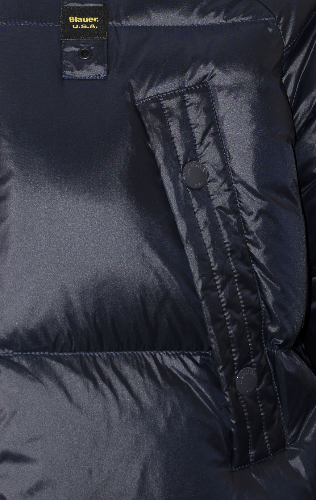 Парка-пуховик BLAUER ABBOT FW 24/25 blue interno blue 975 (KO3323) 