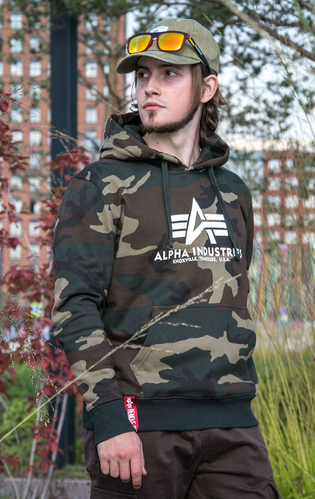 Толстовка ALPHA INDUSTRIES BASIC HOODY olive camo 