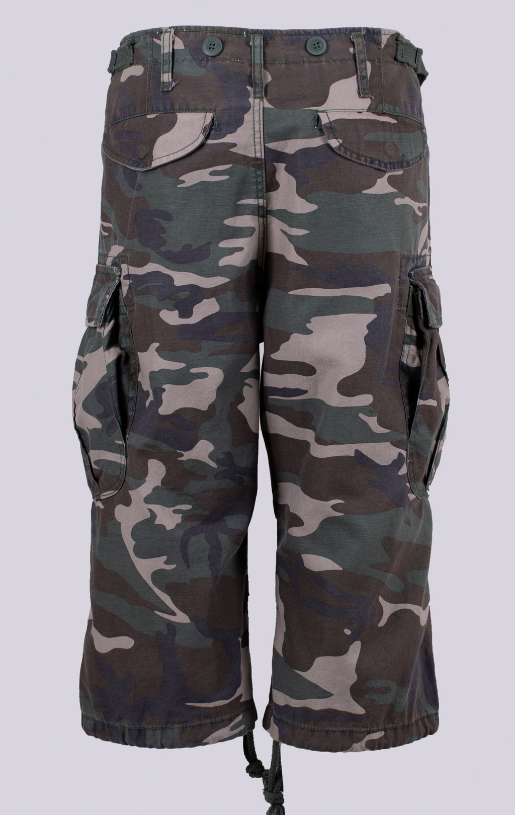 Шорты карго удлинённые Surplus ENGINEER 3/4 VINTAGE camo woodland 