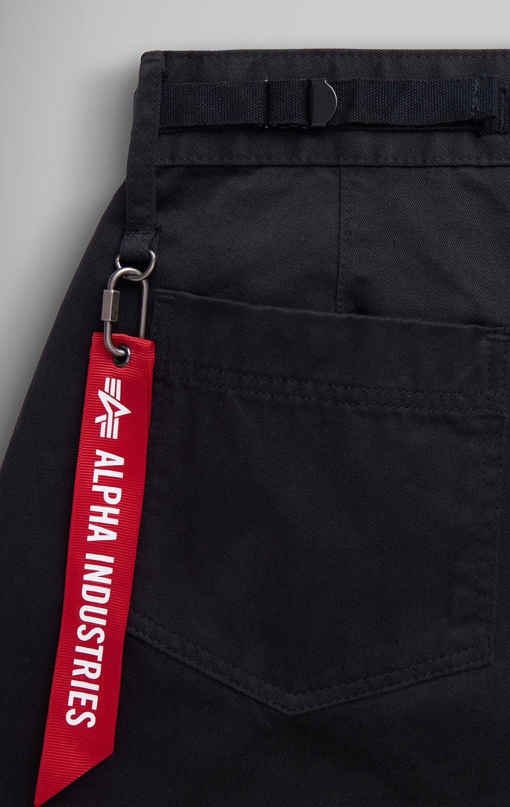 Женские брюки-карго парашюты ALPHA INDUSTRIES M-65 PANT плотные SS 24 m black 