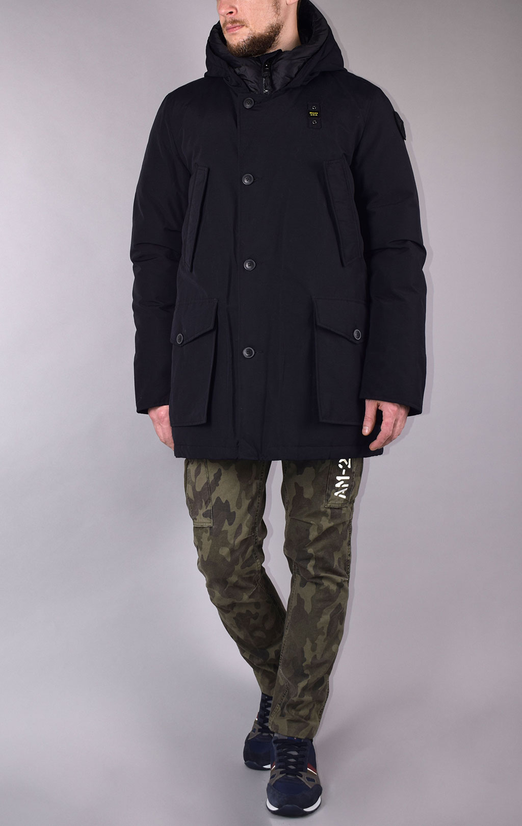 Куртка-аляска пуховая BLAUER RAINCOAT LONG FW 19/20 black (005565) 