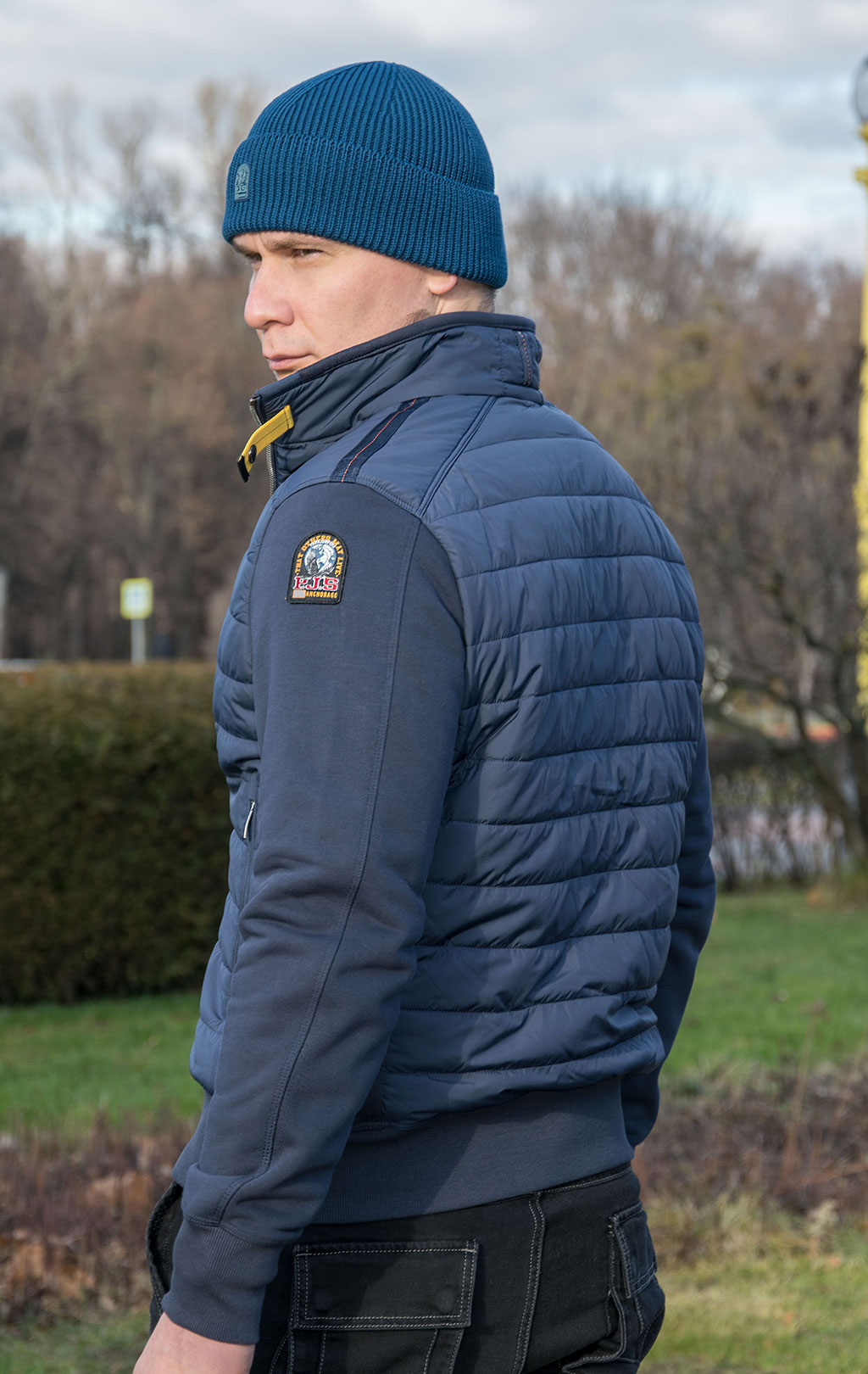 Толстовка комбинированная PARAJUMPERS ELLIOT FW 21/22 navy 