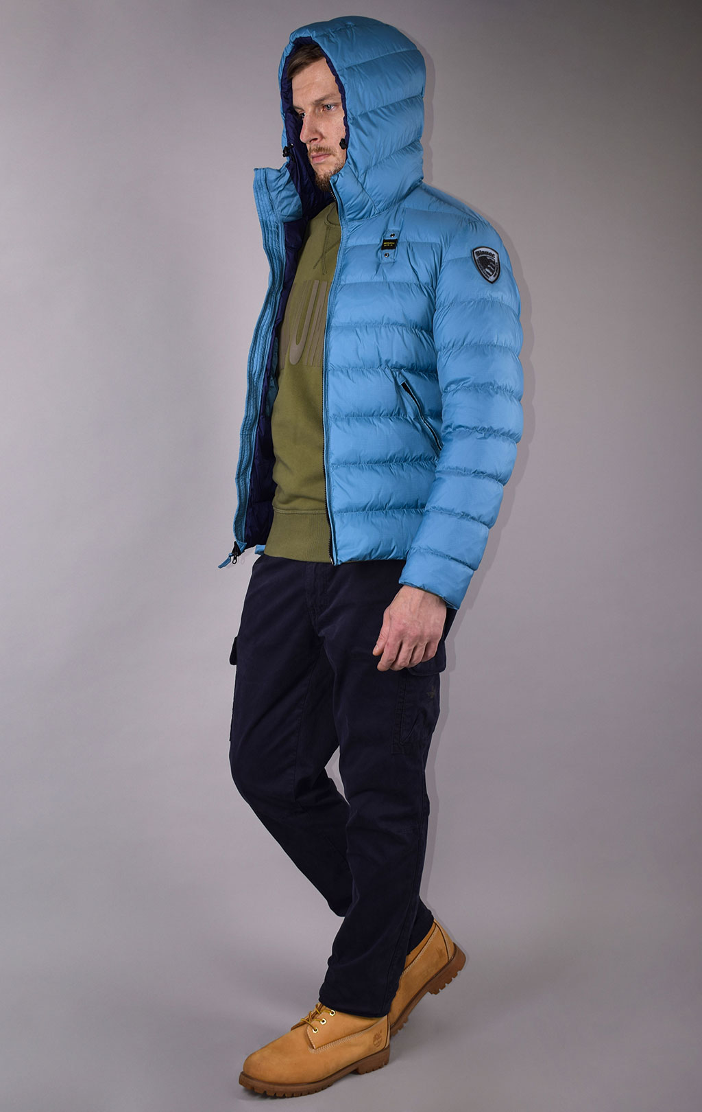 Куртка-пуховик лёгкая BLAUER SHORT JACKET FW 19/20 light blue (005486) 