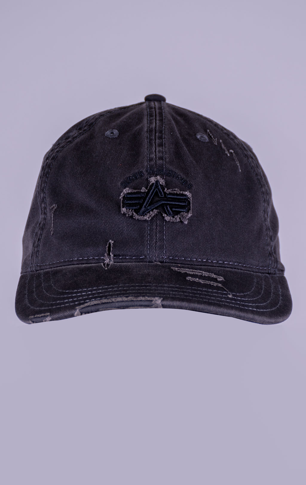 Бейсболка ALPHA INDUSTRIES ACID LOGO CAP black 