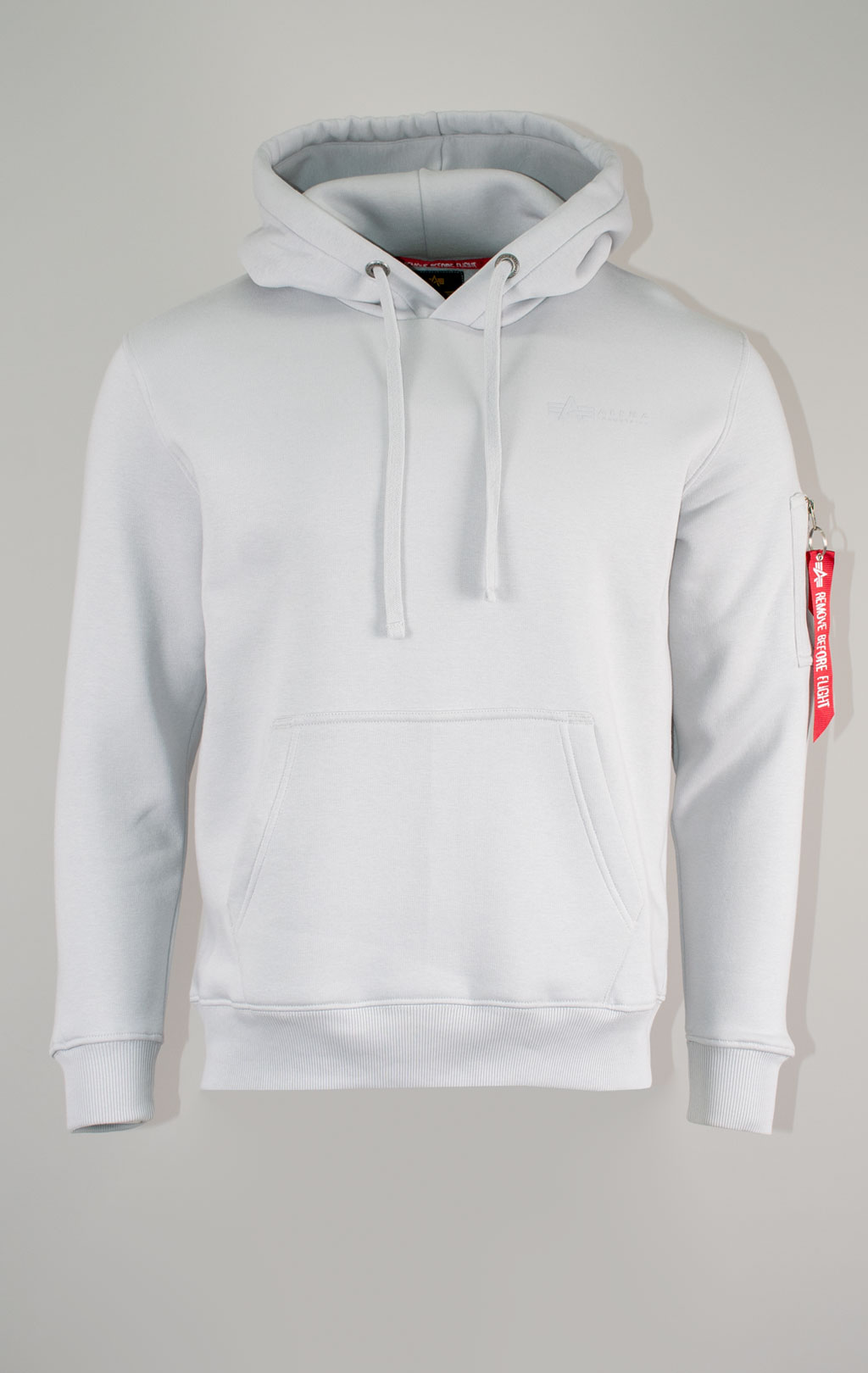 Толстовка ALPHA INDUSTRIES AIR FORCE HOODY pastel grey 