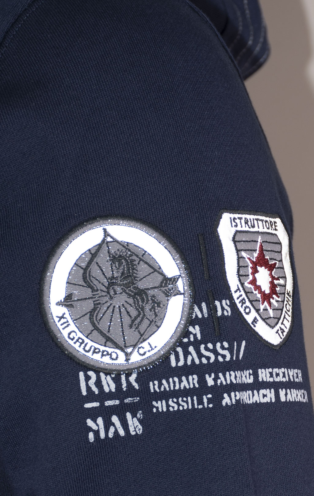 Толстовка с капюшоном AERONAUTICA MILITARE FW 24/25/TR dark blue (FE 1952) 