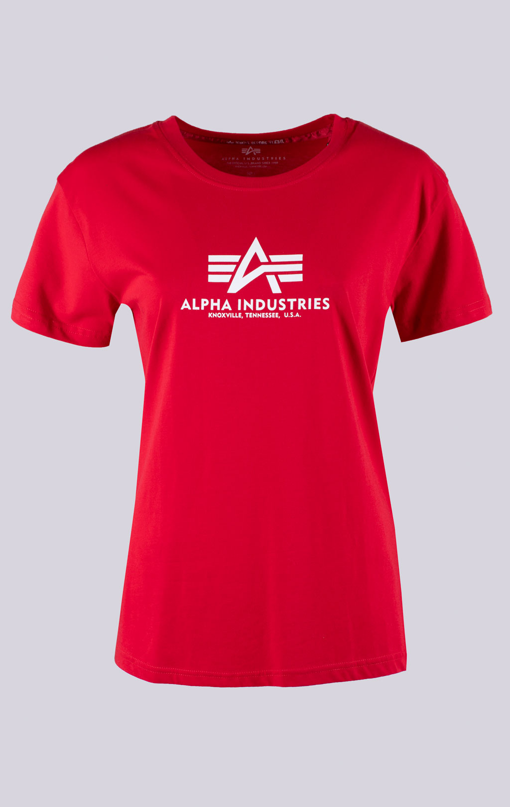 Женская футболка ALPHA INDUSTRIES NEW BASIC T speed red 