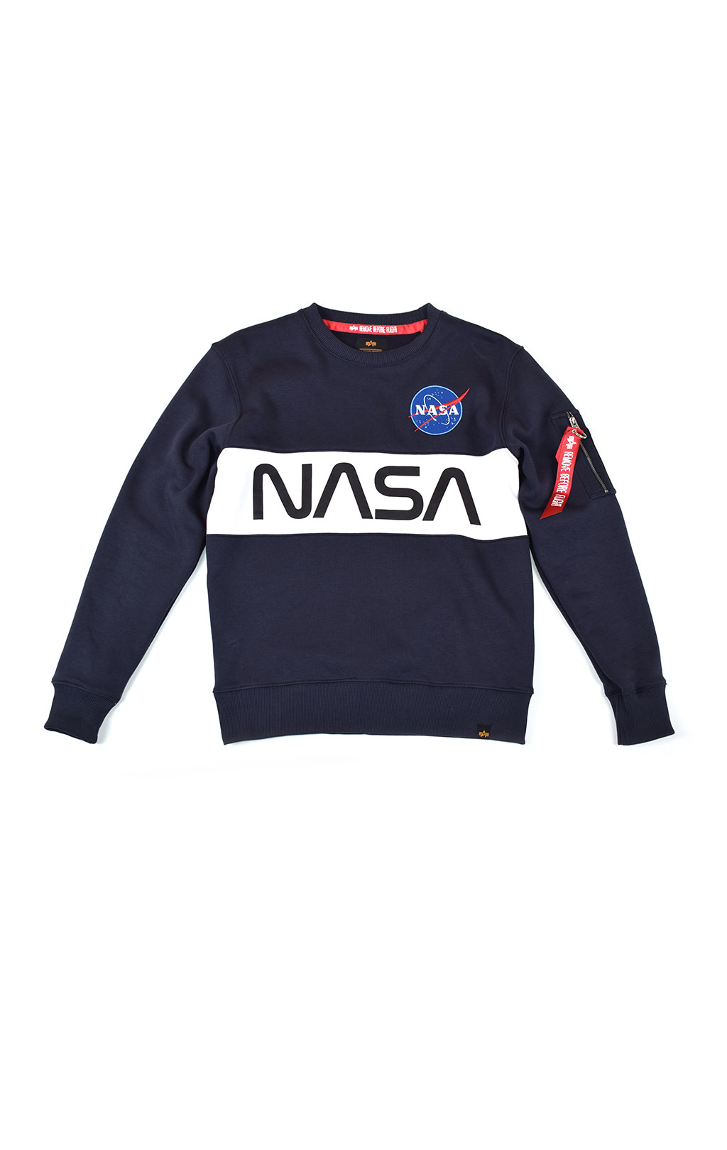 Свитшот ALPHA INDUSTRIES NASA Inlay rep. blue 