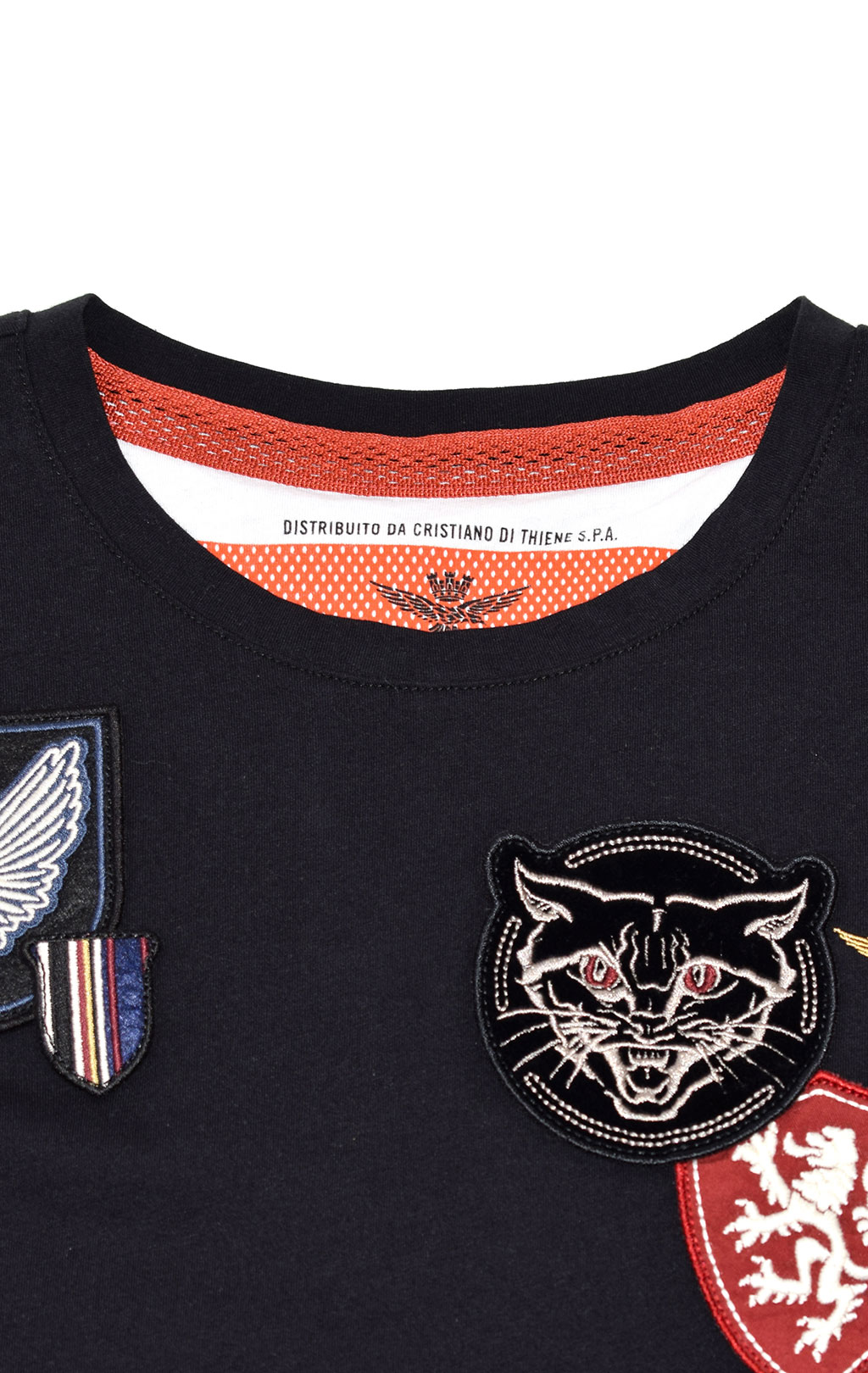 Женская футболка AERONAUTICA MILITARE SS 21/PT nero (TS 1878) 