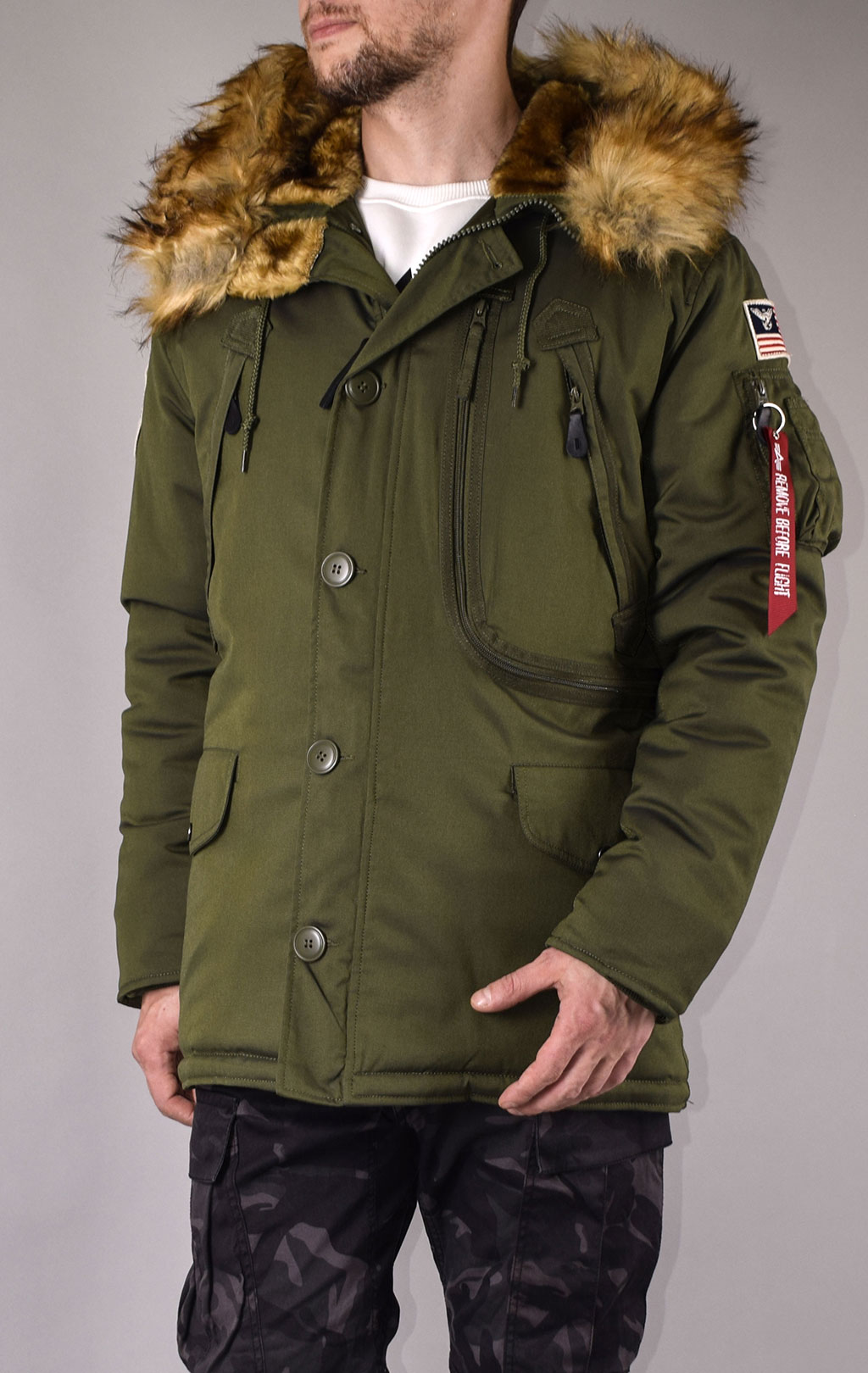 Аляска ALPHA INDUSTRIES POLAR big size dark green 