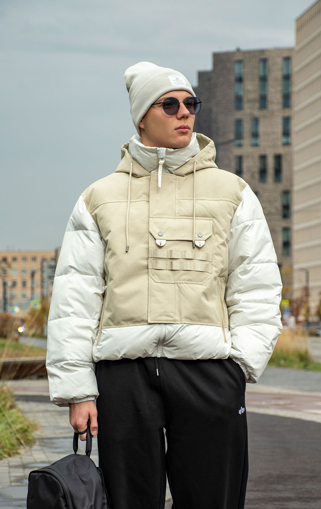 Куртка ALPHA INDUSTRIES 1960s SWEDISH ARMY MOTORCYCLE MOD PARKA FW 25/26 dune white 