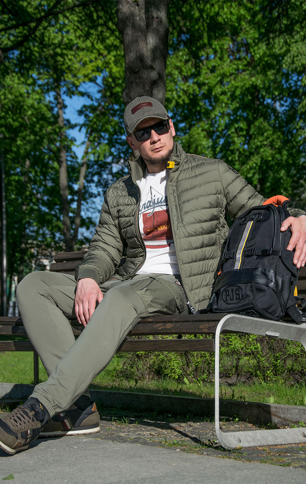 Куртка-пуховик лёгкая PARAJUMPERS ROLLAND SS 23 cactus 