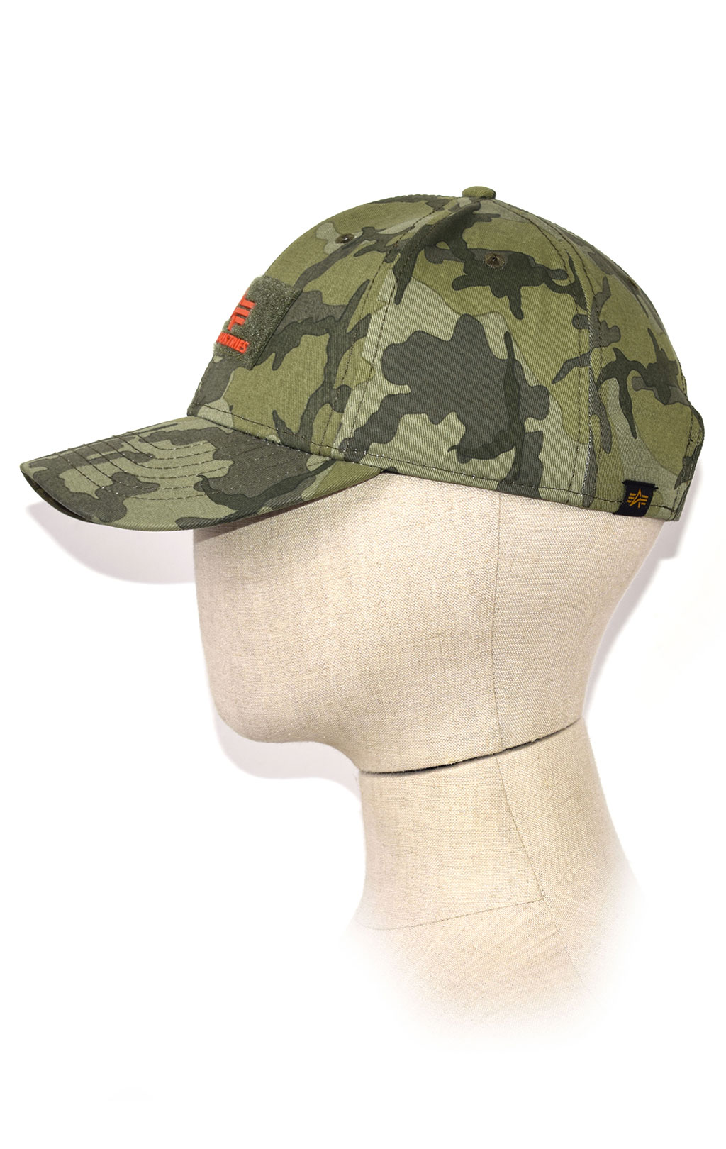 Бейсболка ALPHA INDUSTRIES VELCRO CAP II olive camo 