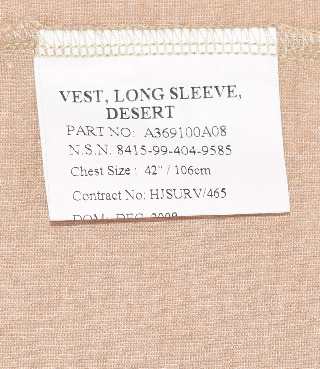 Термофутболка с длинным рукавом Vest Long Sleeve khaki б/у Англия