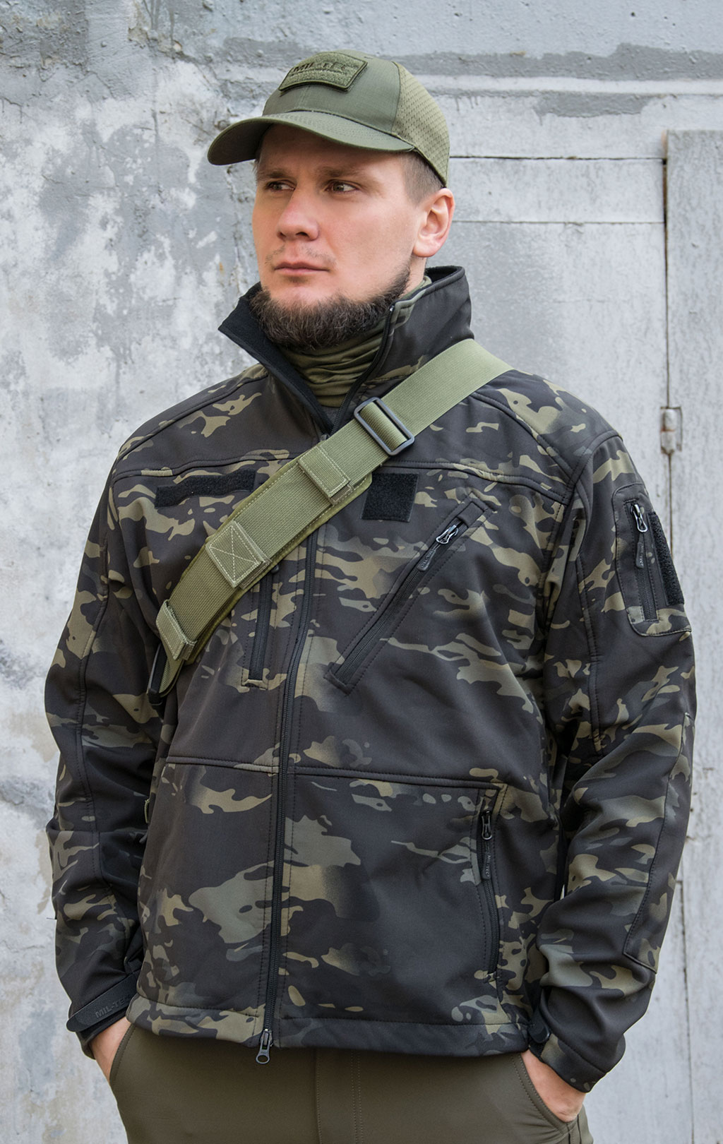 Куртка тактическая Mil-Tec SCU 14 Soft Shell multitarn black 