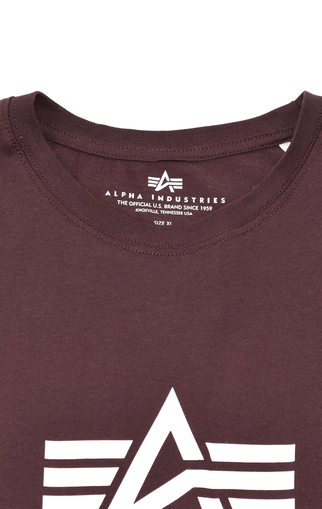 Футболка ALPHA INDUSTRIES BASIC T big size deep maroon 