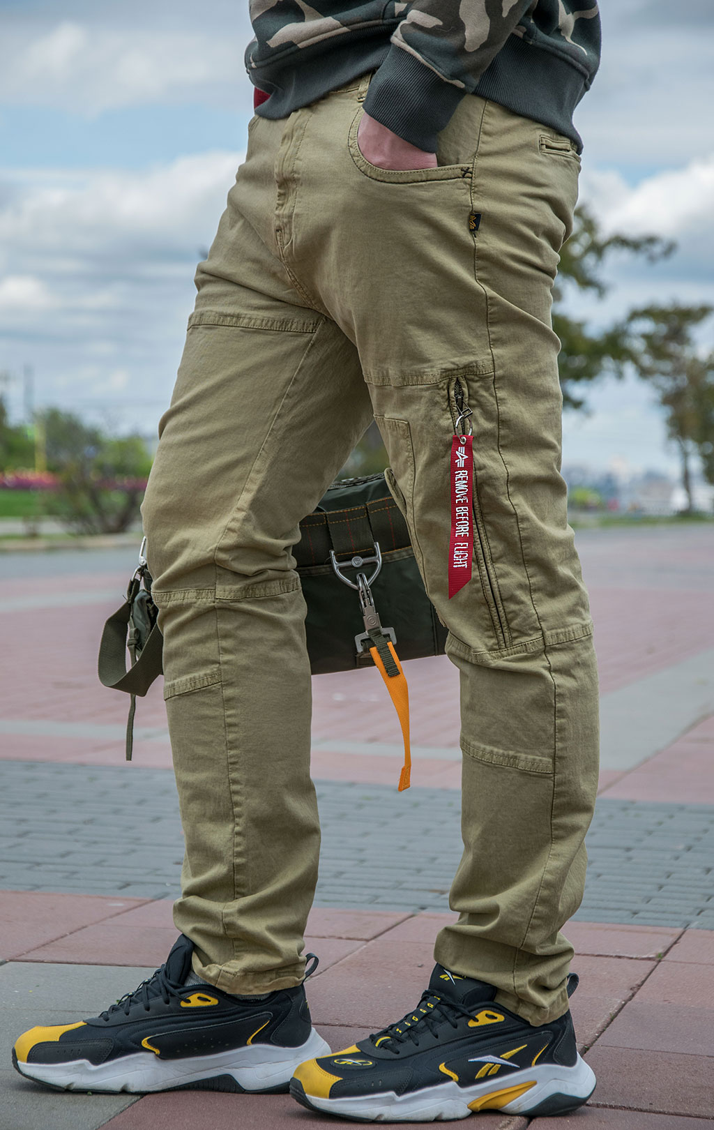 Брюки-карго ALPHA INDUSTRIES PILOT VF sand 