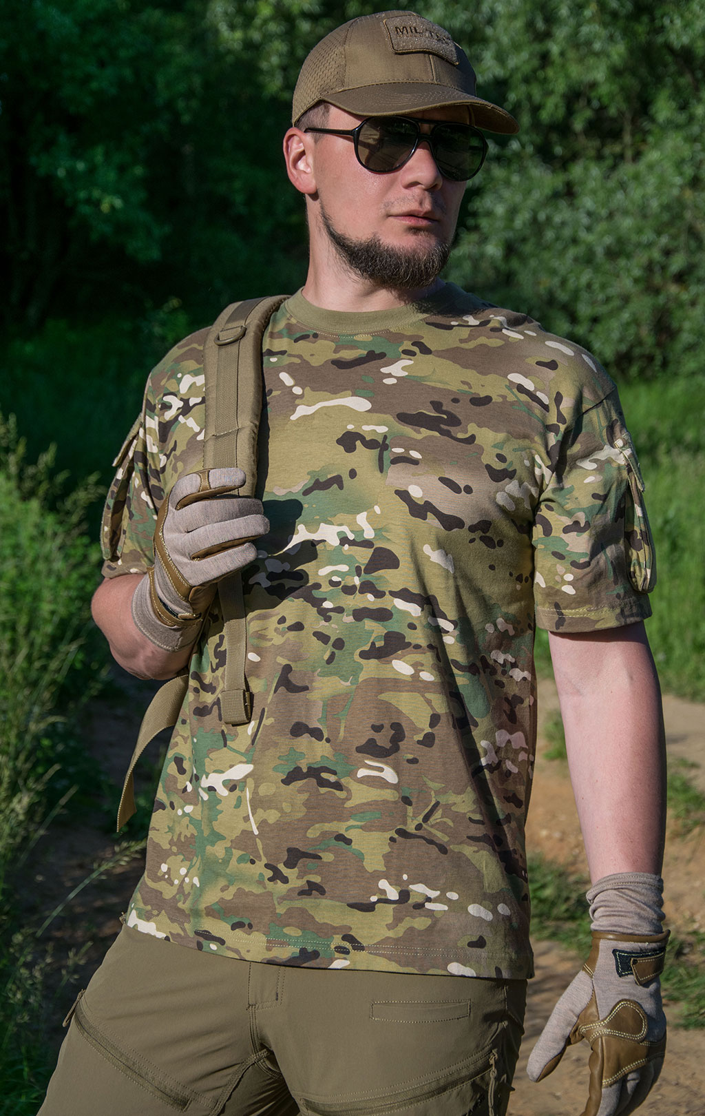 Футболка тактическая Fostex Tactical Pocket multicam 