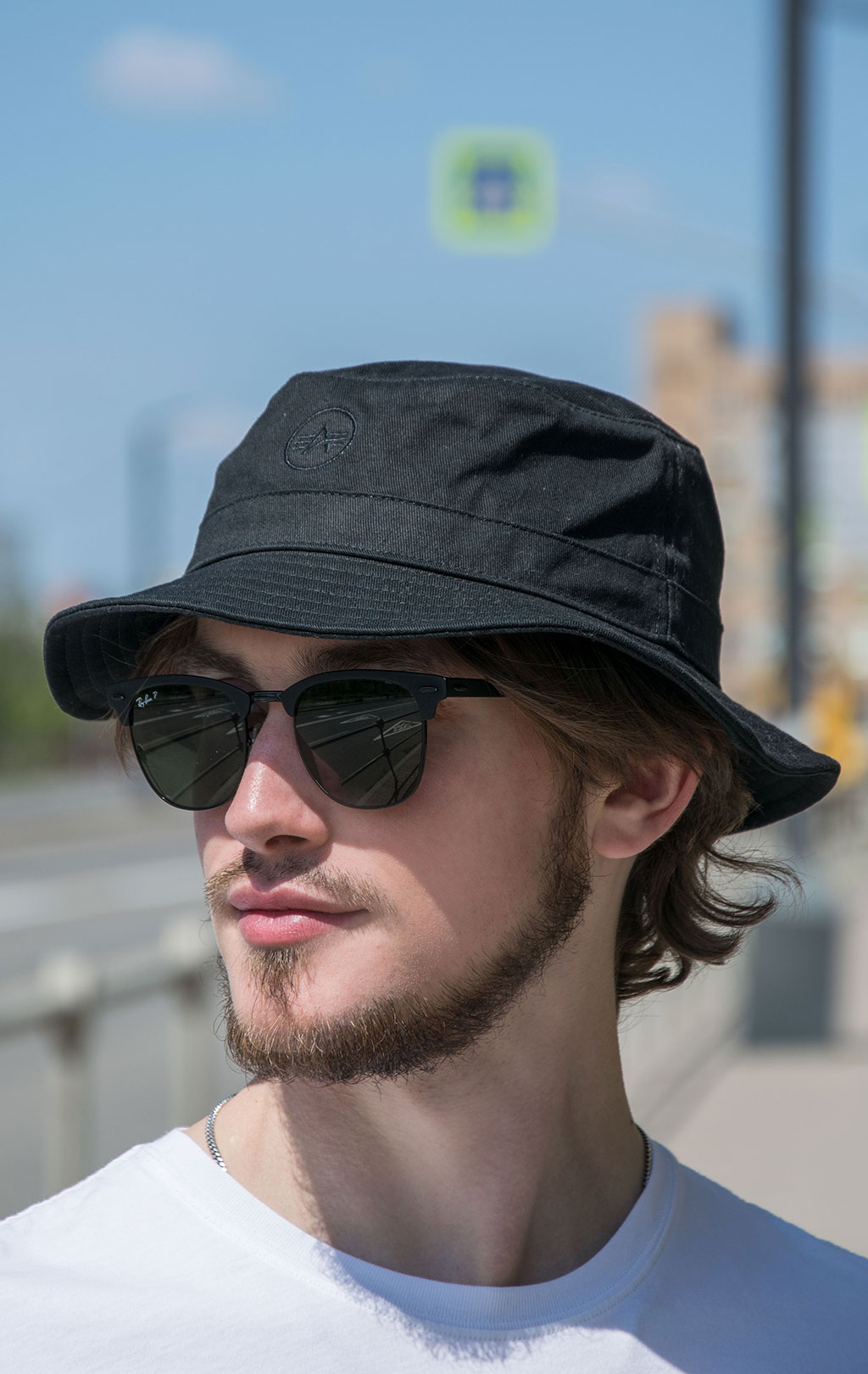 Панама ALPHA INDUSTRIES COTTON BUCKET HAT SS 23 black 