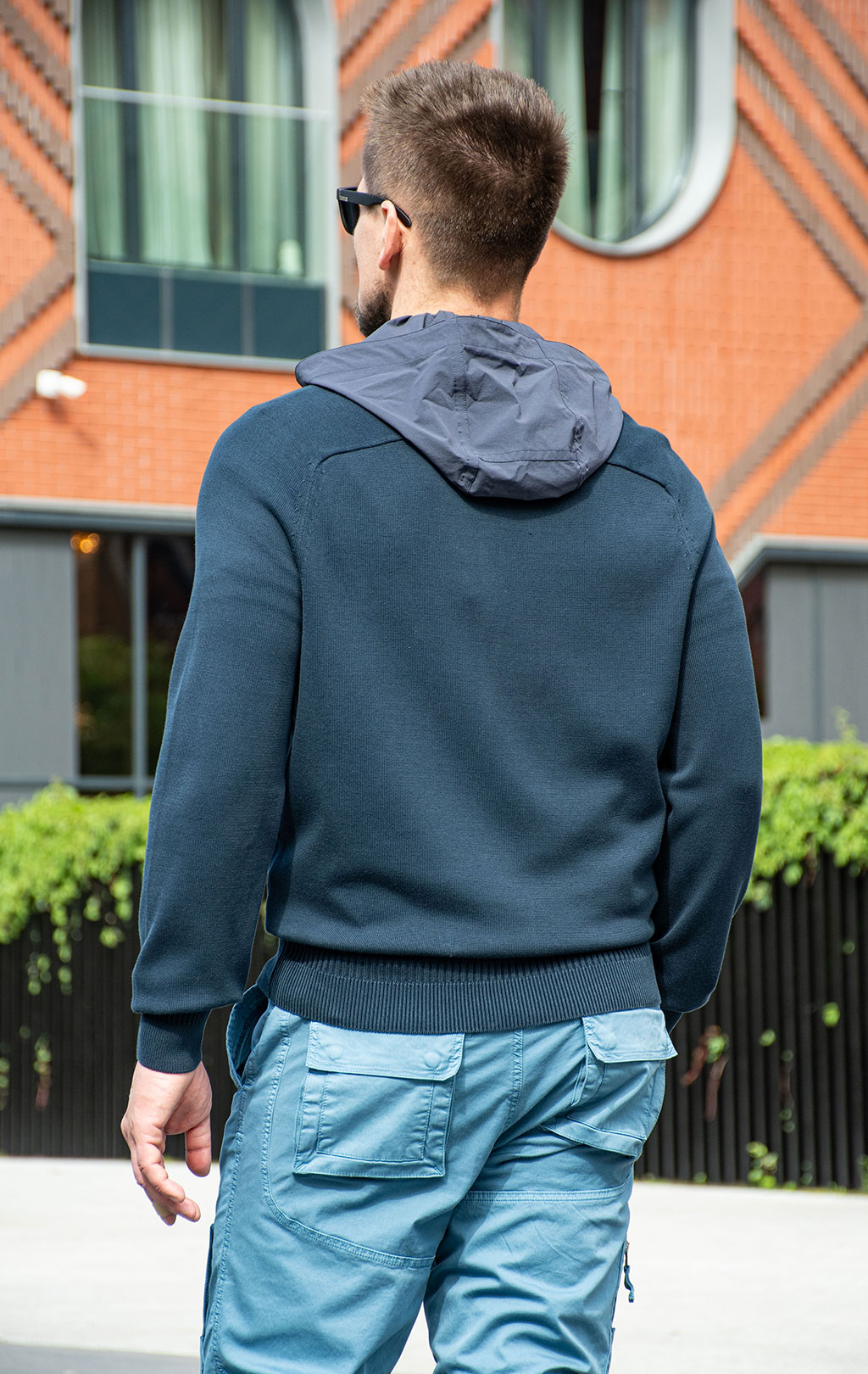 Свитер на пуговицах AERONAUTICA MILITARE SS 26/IN blue navy (AM 1387) 